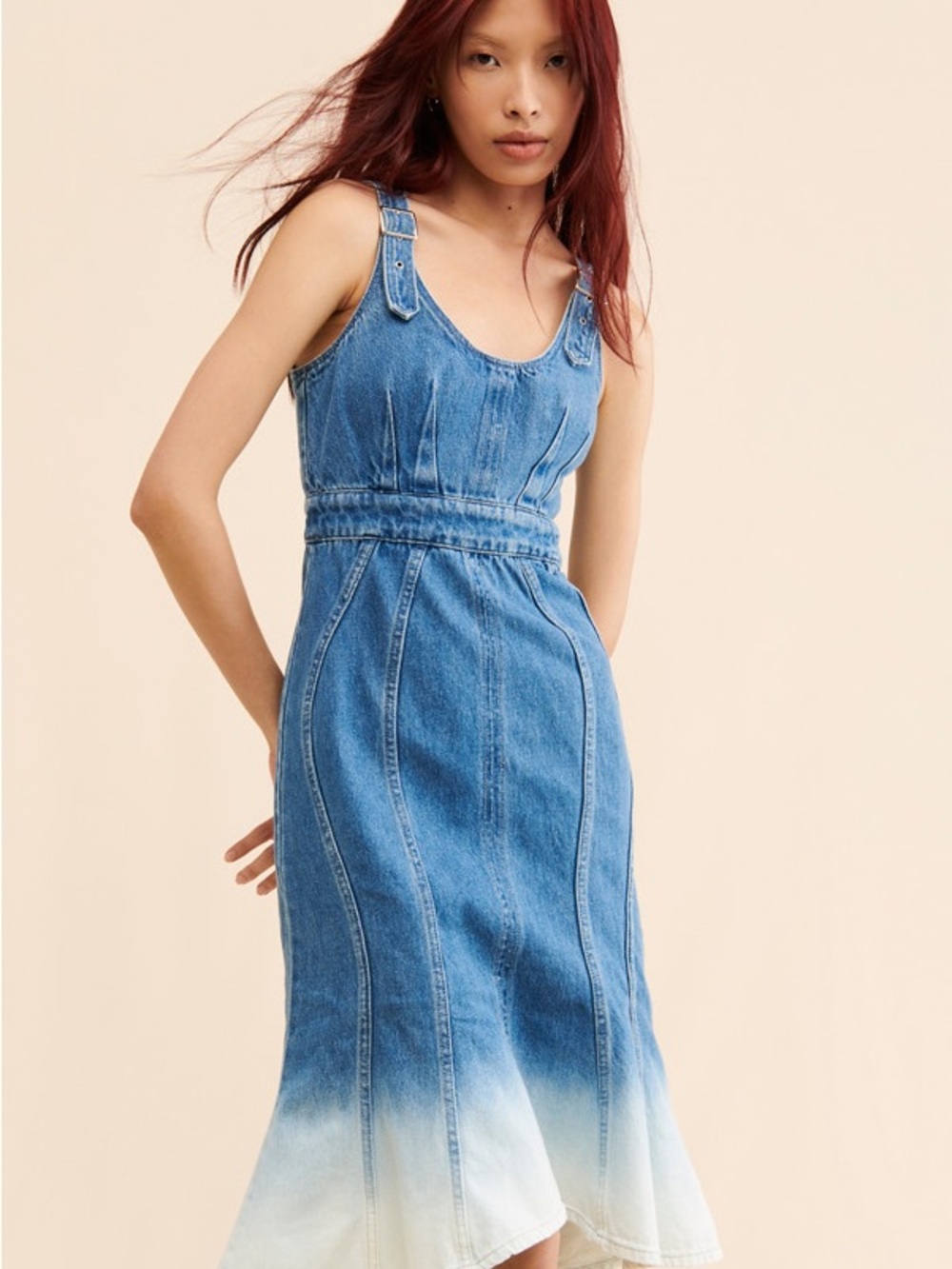 Amanda Uprichard Blue - Raisa Denim Dress MSRP $246